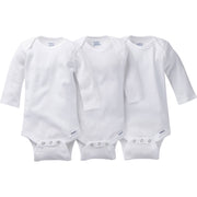 Gerber Newborn Baby Unisex Onesies Brand Long Sleeve Bodysuit, 3-Pack (0-3 Months)