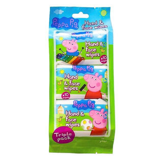 Peppa pig Hand & Face Wipes 10's, 3 pack