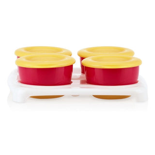 Nuby - Easy Pop™ Freezer pots - Red/Orange