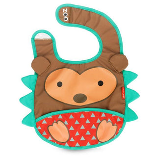 Skip*Hop - Zoo Tuck-Away Bib - Hedgehog