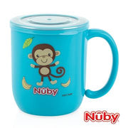 Nuby - Stainless Steel Printed Mug with Lid-Blue