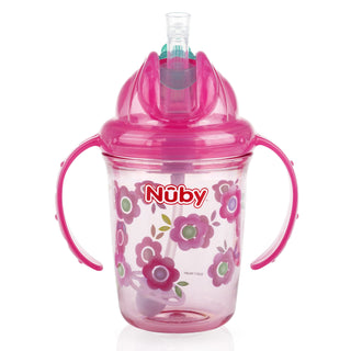 Nuby - 360˚ Flip N' Sip Tritan Cup - Pink - 8oz/240ml