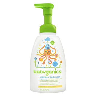BabyGanics, Shampoo + Bodywash, Fragrance Free, 16 fl oz (473 ml)