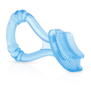 Nuby - Silicone Baby Tooth and Gum Cleaner With Protective Case-Blue