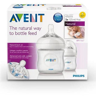 Philips Avent Natural Bottle 4oz / 125ml Twin Pack