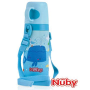 Nuby - 3-D Thermos with Cup and Carrying Strap-Whales
